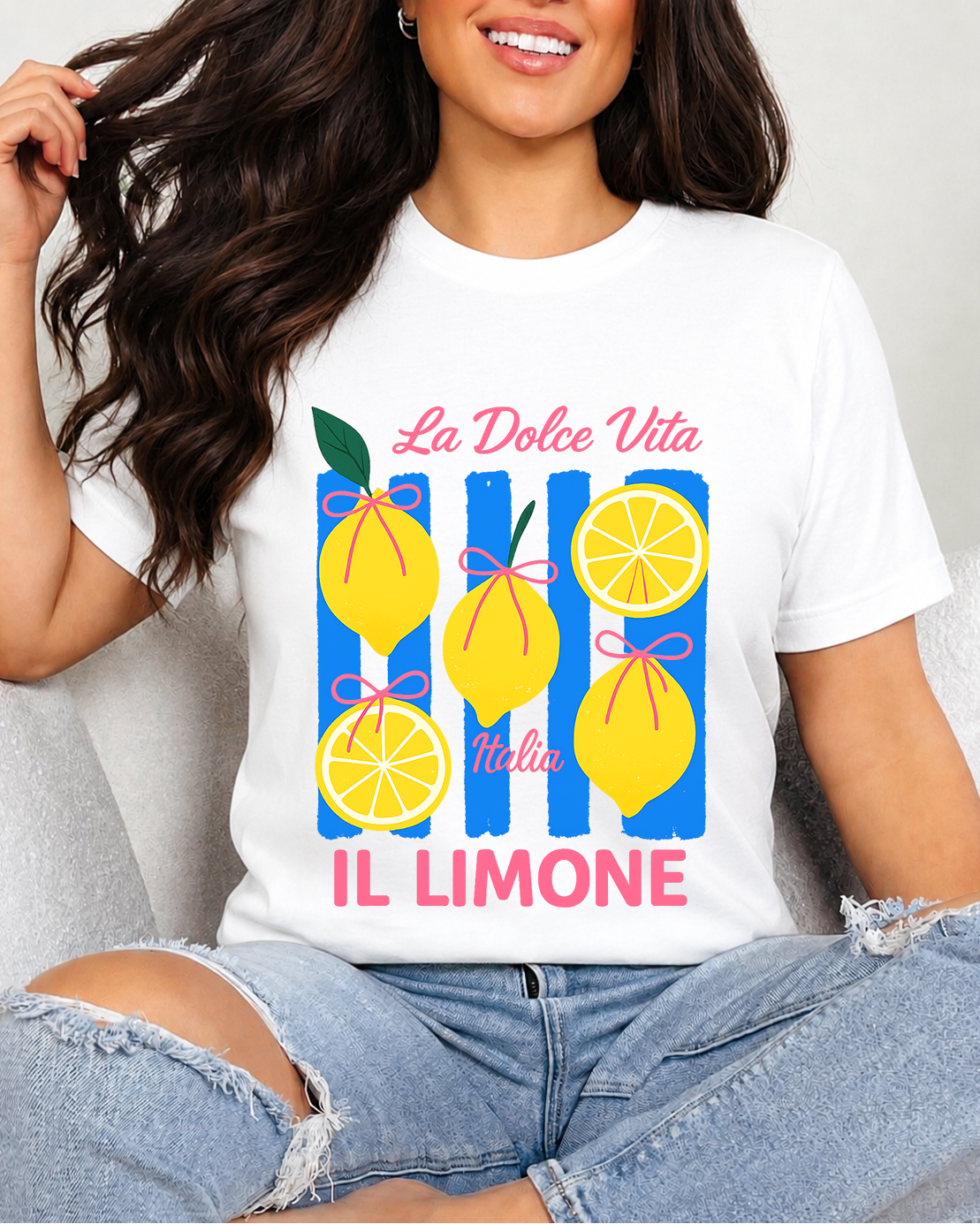 Tricou Dama La Dolce Vita Alb