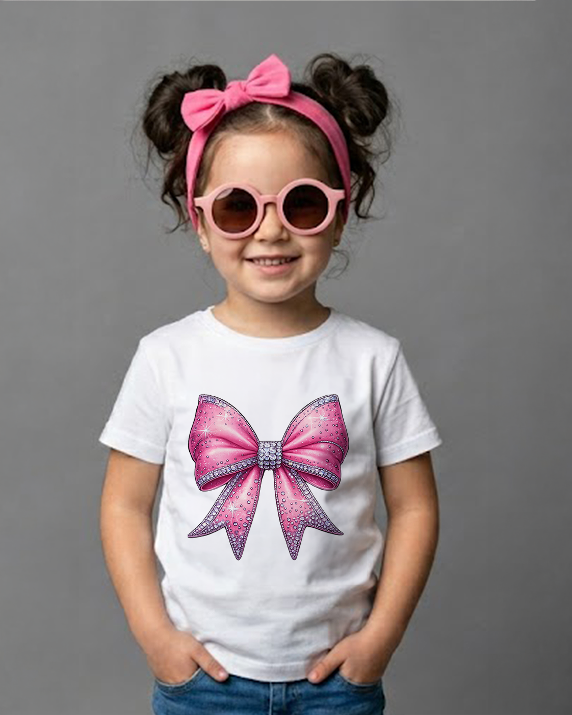 Tricou Copii Pretty Bow Alb