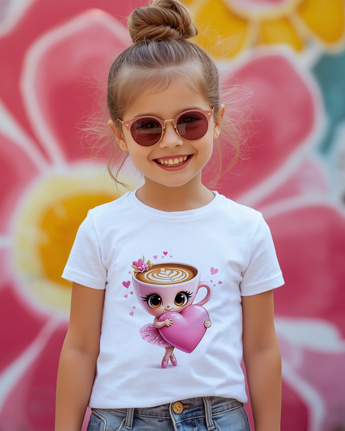 Tricou Copii Capuccina Love Alb