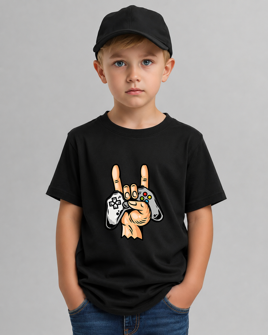 Tricou Copii Gameboy Negru