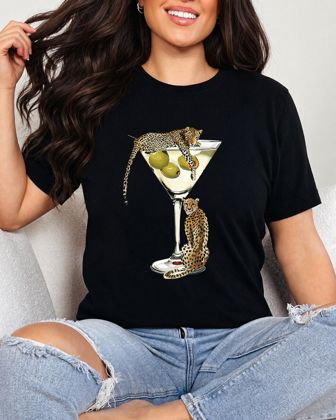 Tricou Dama Wild Martini Negru