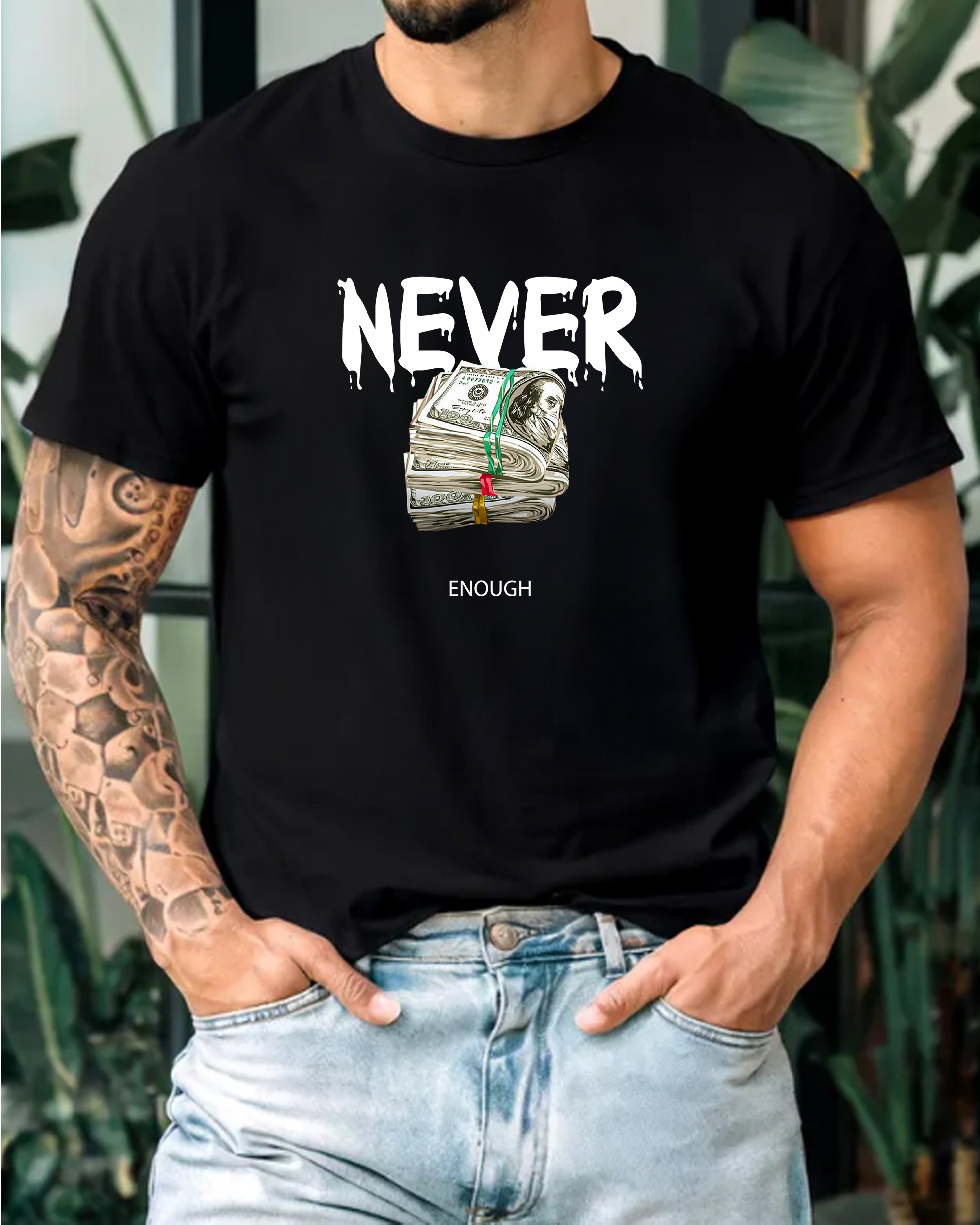 Triocu barbat Never Enough, negru