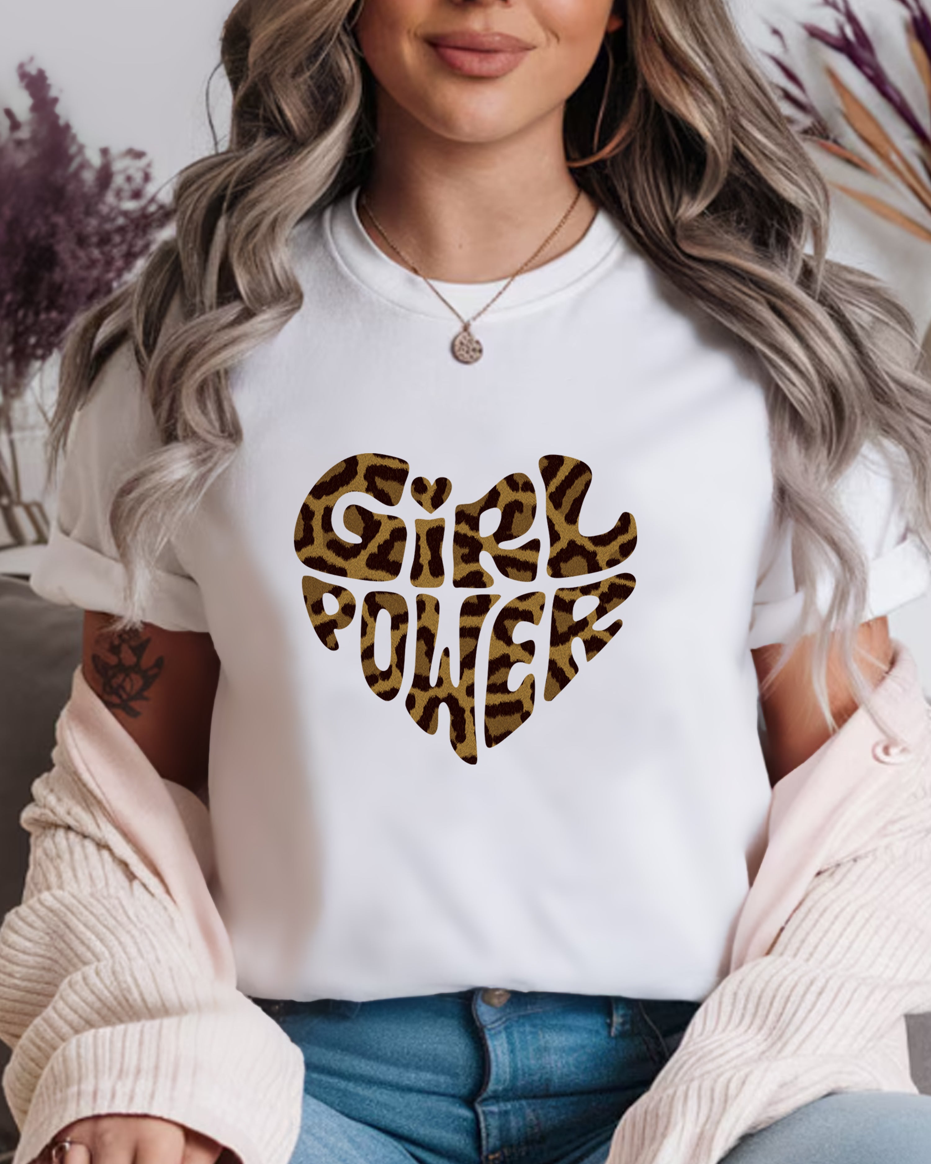 Tricou dama Golden Heart, alb