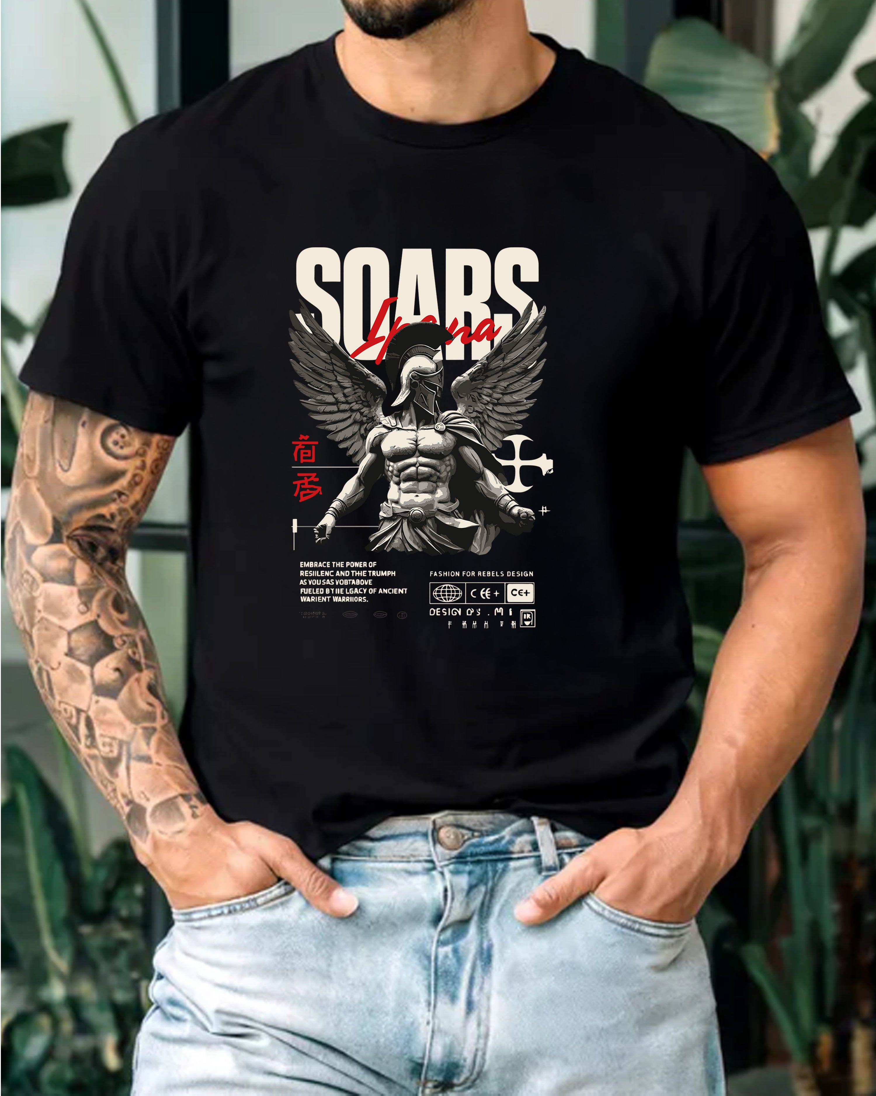 Tricou barbat Sqars, negru