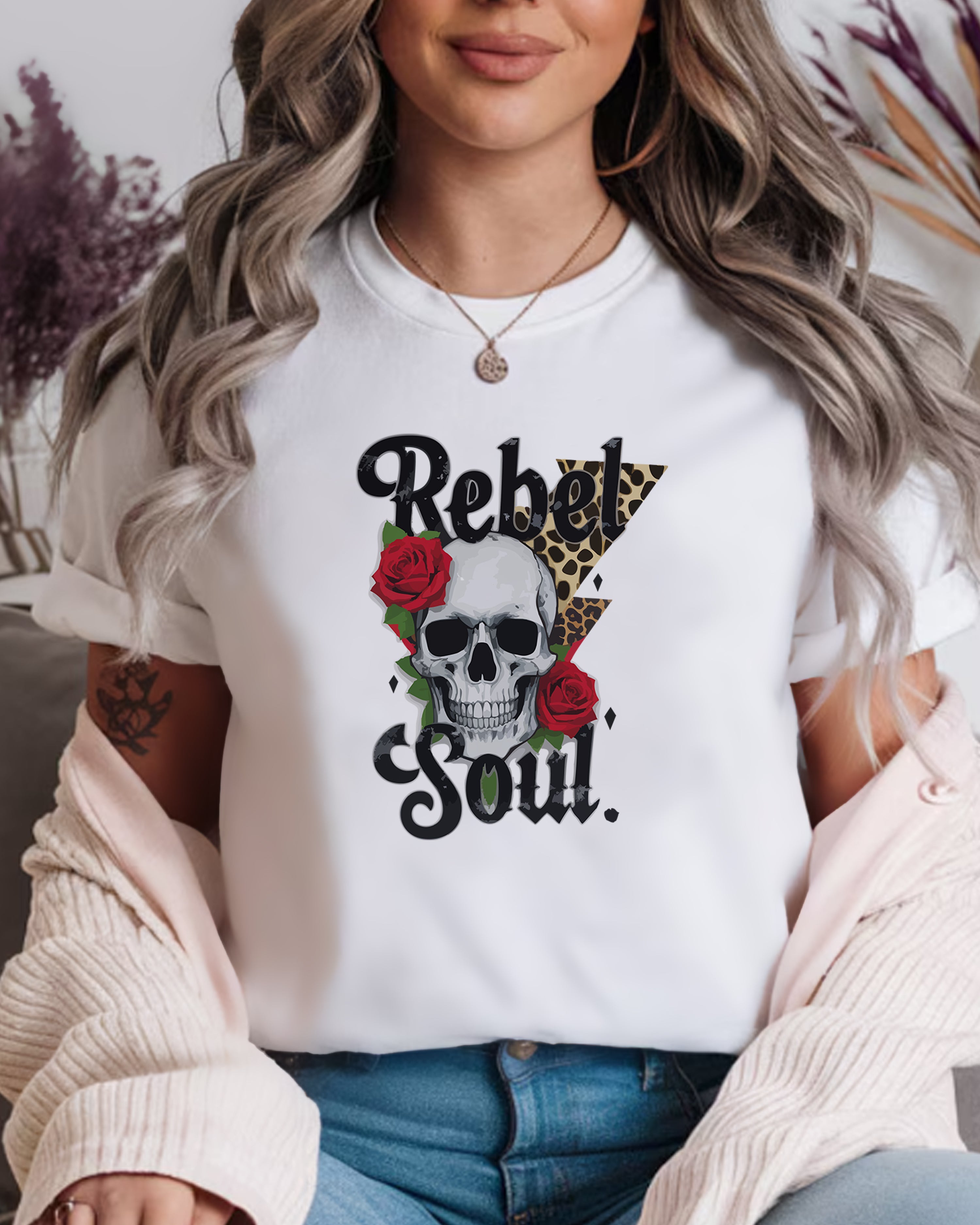 Tricou dama Rock Your Soul, alb