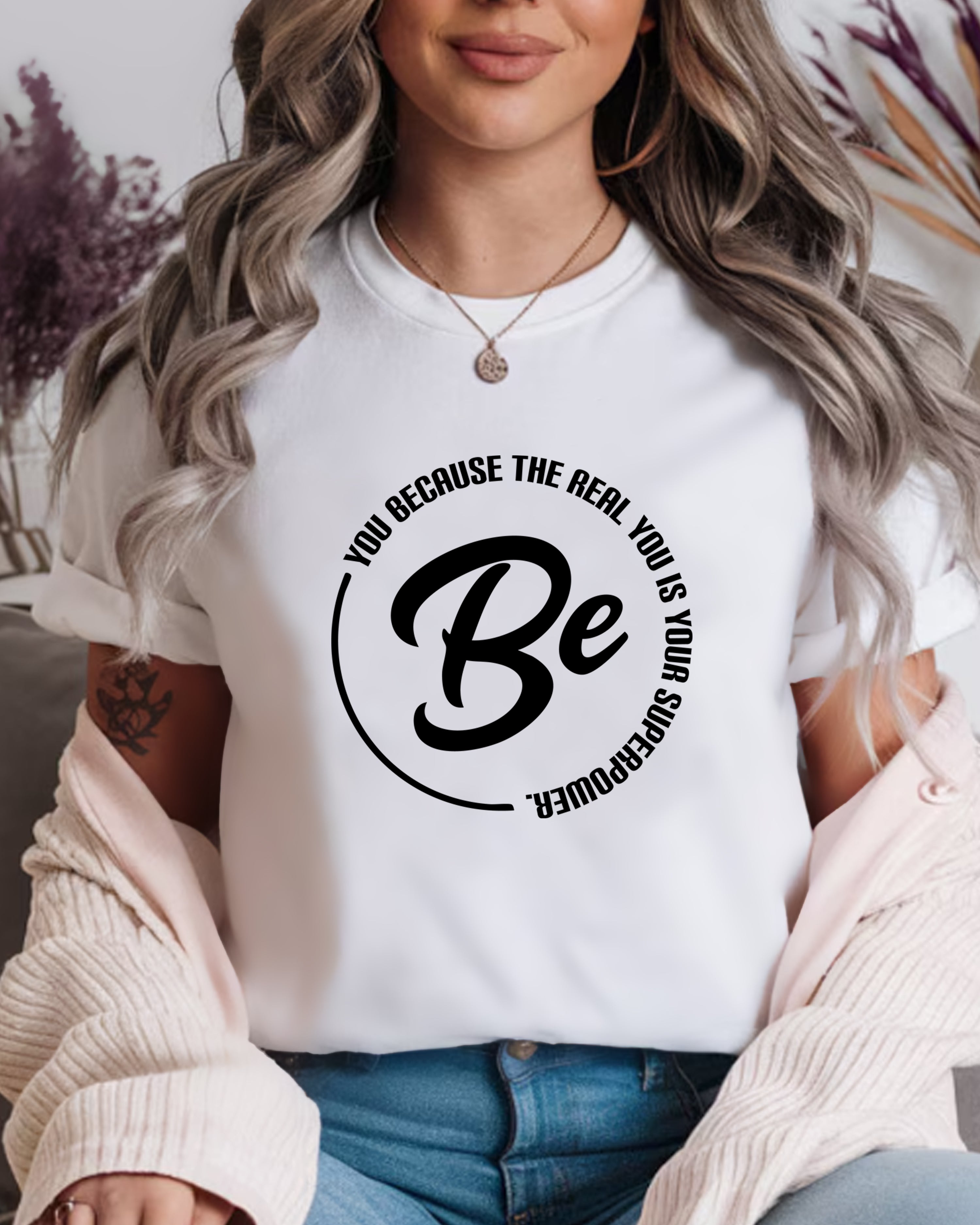 Tricou dama Life Is Beautiful, alb