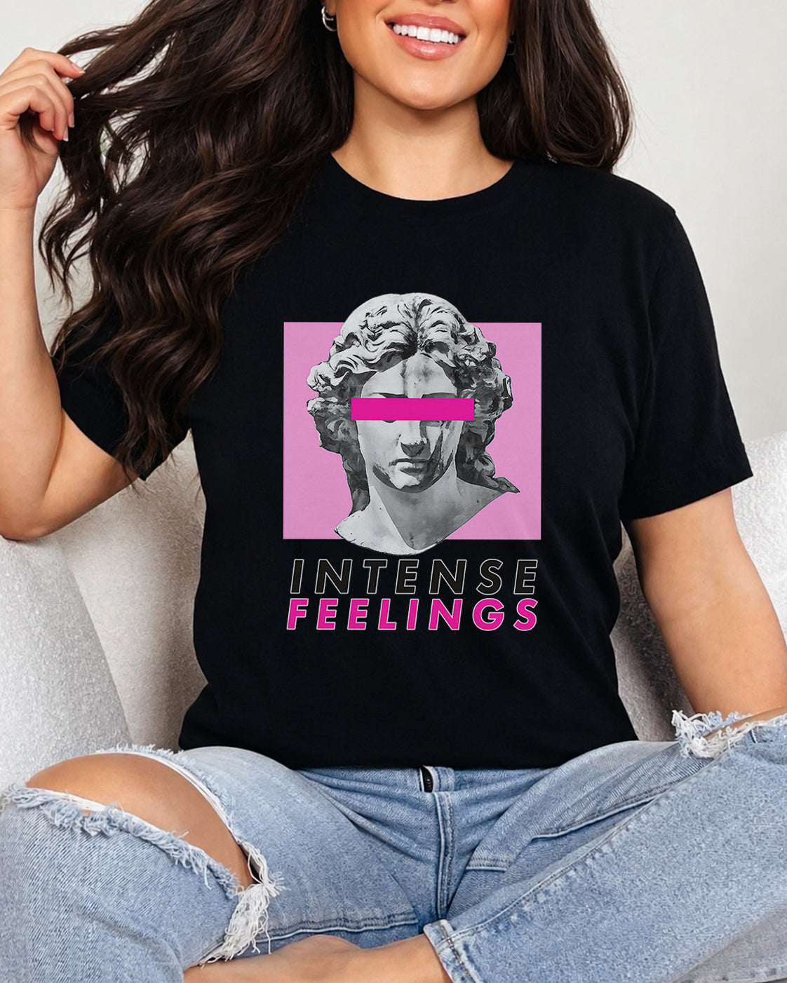 Tricou Dama Intense Feelings Negru