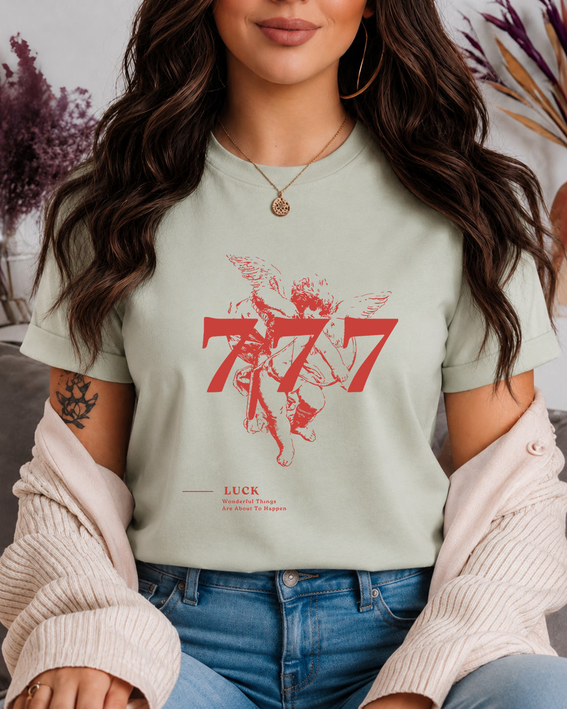 Tricou Dama Lucky 777 Verde