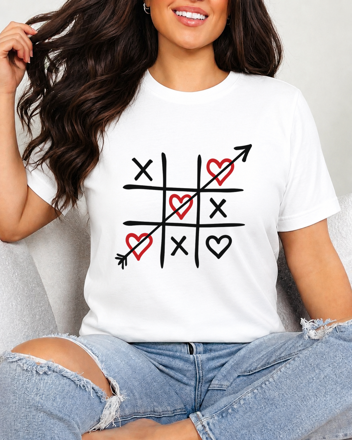 Tricou Dama Love Always Wins Alb