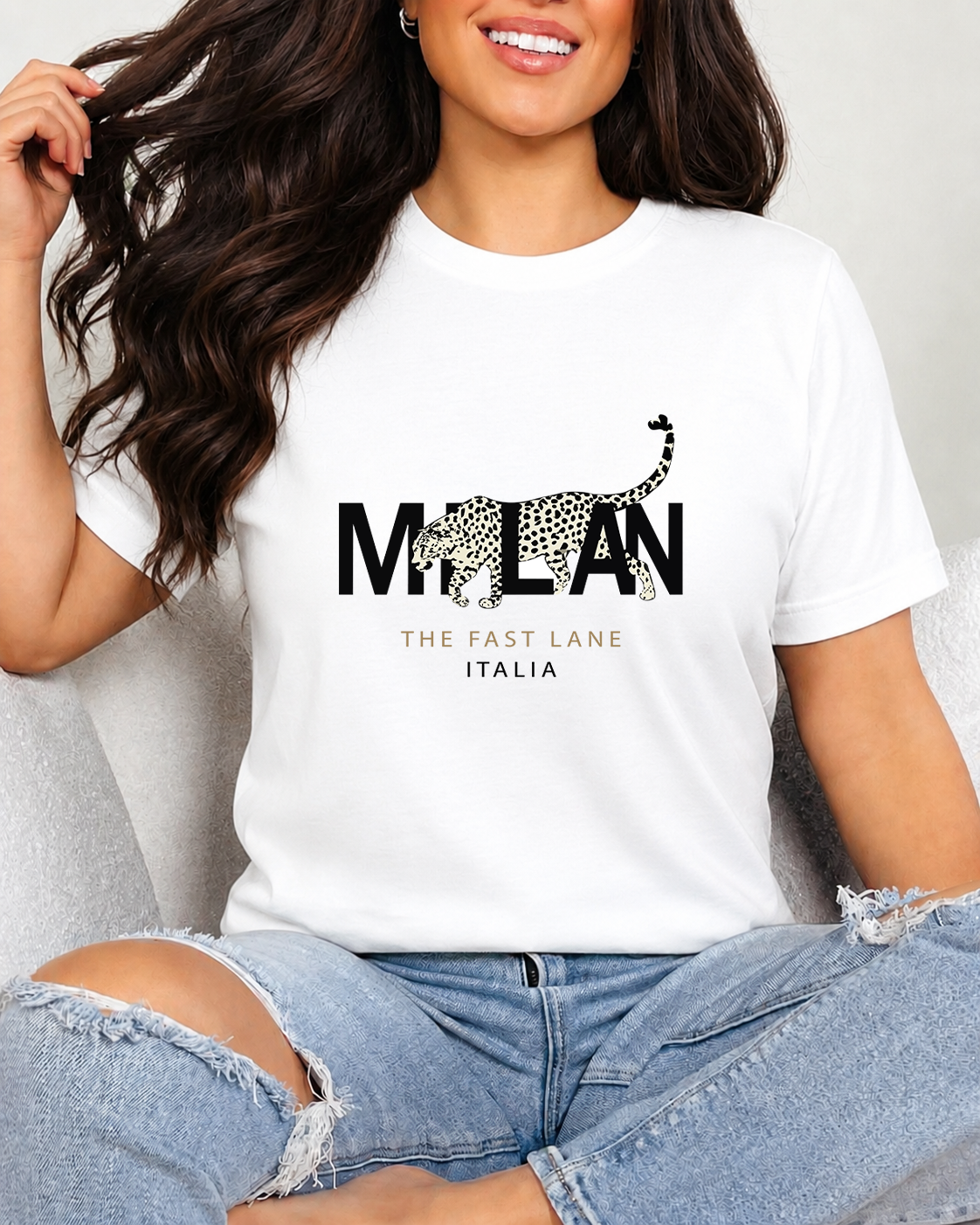 Tricou Dama Milan Alb