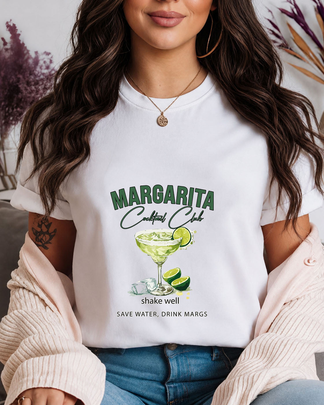 Tricou Dama Margarita Alb