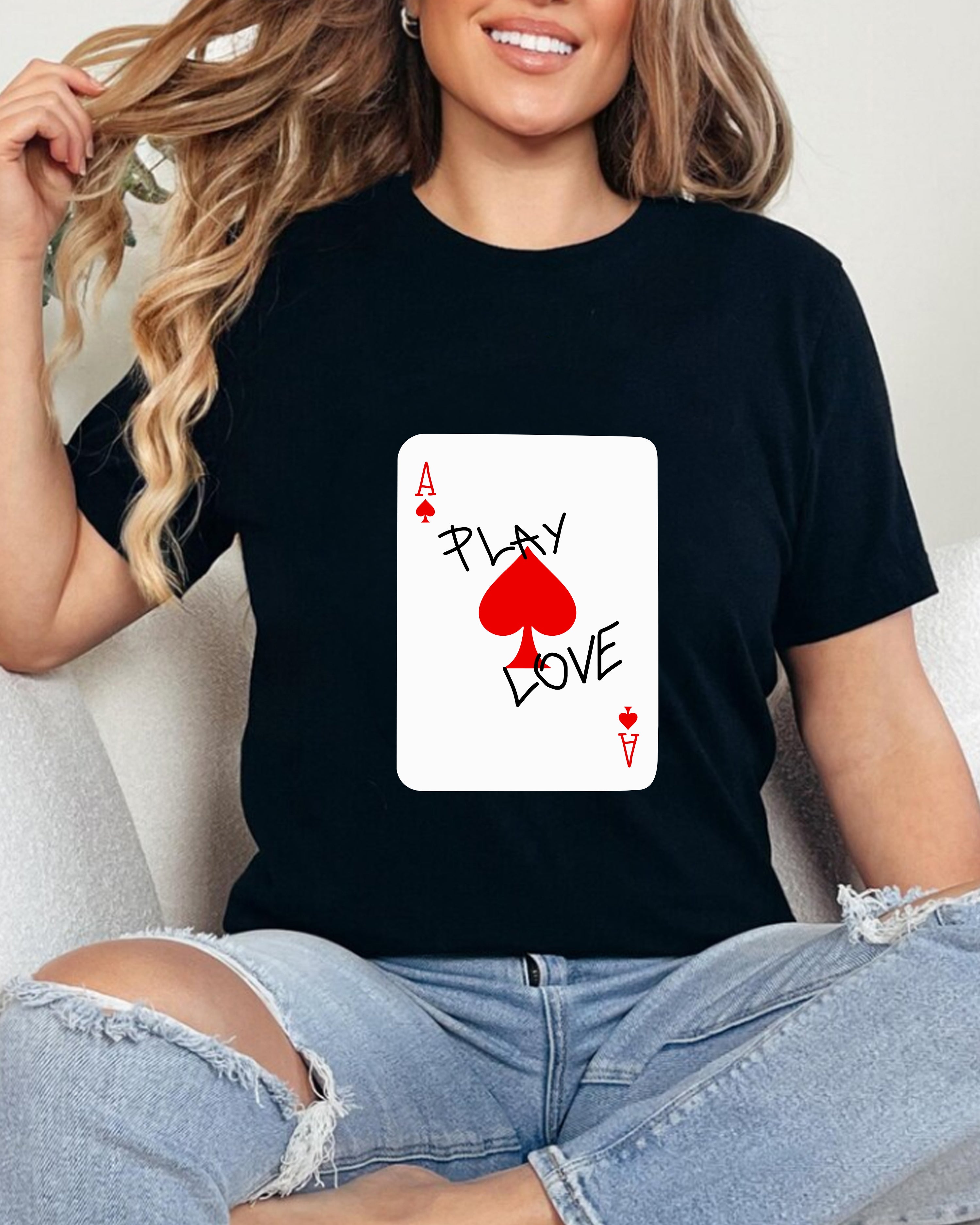 Tricou Dama Play Love Negru