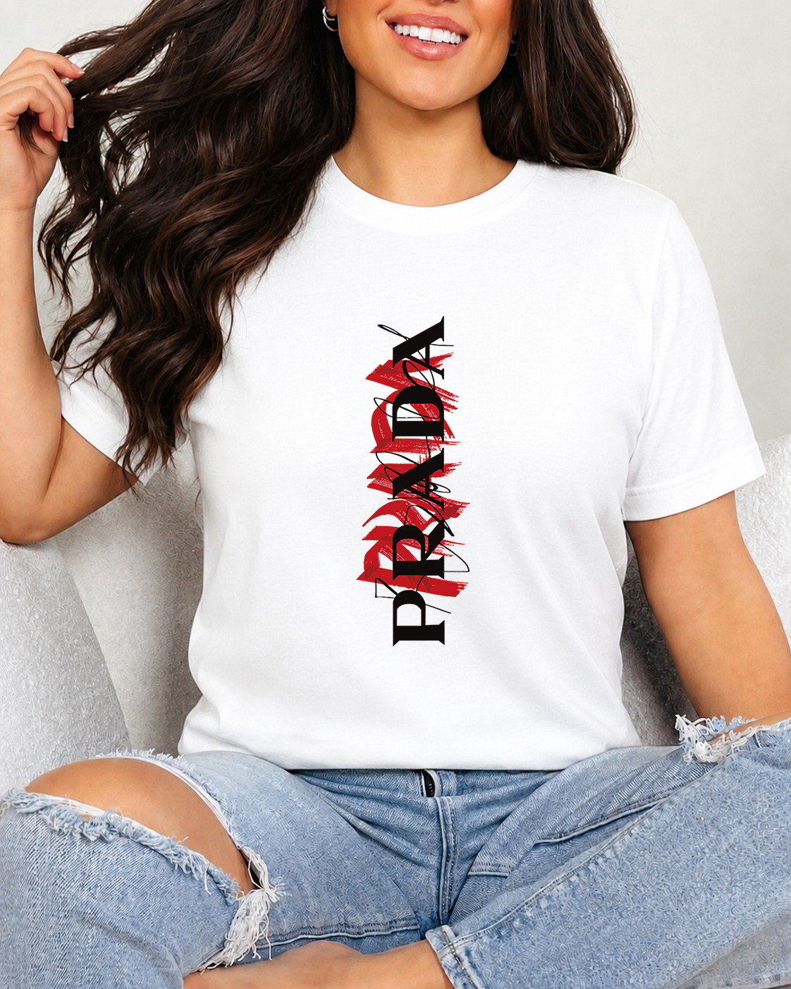 Tricou Dama Prada Alb