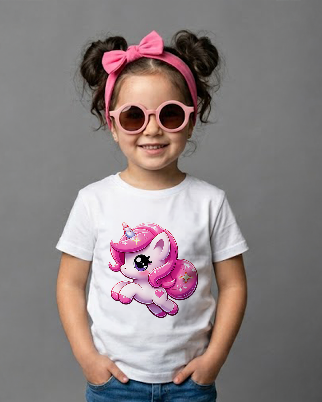 Tricou Copii Unicorn Alb